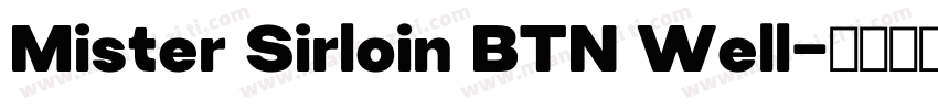 Mister Sirloin BTN Well字体转换